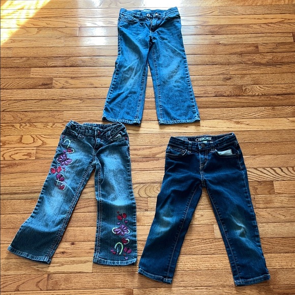 Cherokee Other - Sonoma, Old navy, & Cherokee girls Blue and Embroidered Jeans Trio